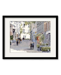 Courtside Market Paris Street 16" x 20" Framed and Matted Art