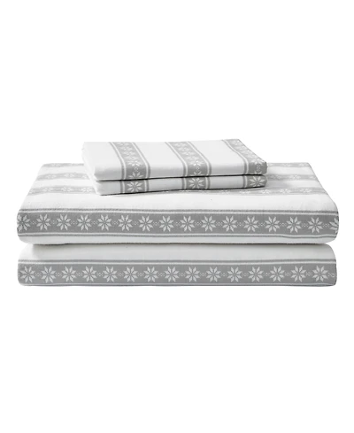 Eddie Bauer Printed Cotton Flannel 4-Pc. Sheet Set, Full