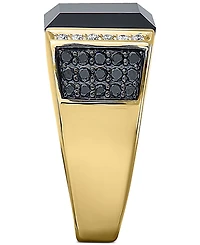 Effy Men's Black Onyx & Diamond (5/8 ct. t.w.) Ring 14k Gold
