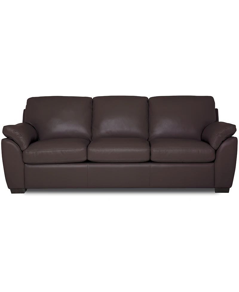 Lothan 87" Leather Queen Sleeper, Created for Macy's