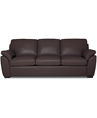 Lothan 87" Leather Queen Sleeper, Created for Macy's