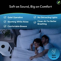 Air Oasis iAdaptAir 2.0 Medium – 2,650 Sq Ft Coverage, 5-in-1 Purification, With 353 Cfm