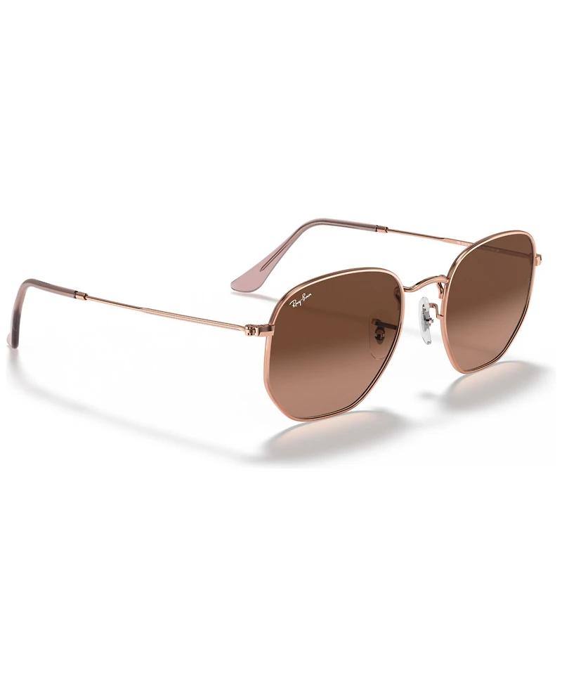 Ray-Ban Unisex Sunglasses, RB3548N Hexagonal Flat Lenses