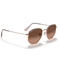 Ray-Ban Unisex Sunglasses, RB3548N Hexagonal Flat Lenses