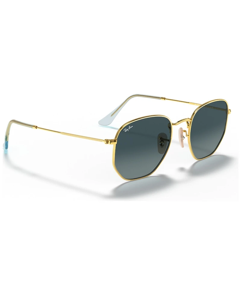 Ray-Ban Unisex Sunglasses, RB3548N Hexagonal Flat Lenses