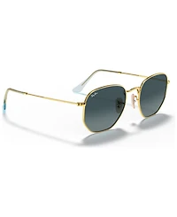 Ray-Ban Unisex Sunglasses, RB3548N Hexagonal Flat Lenses