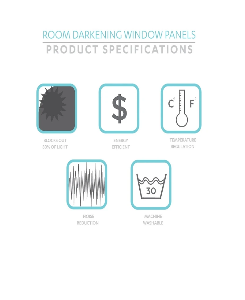 Dolores 52" x 108" Botanical Print Curtain Set