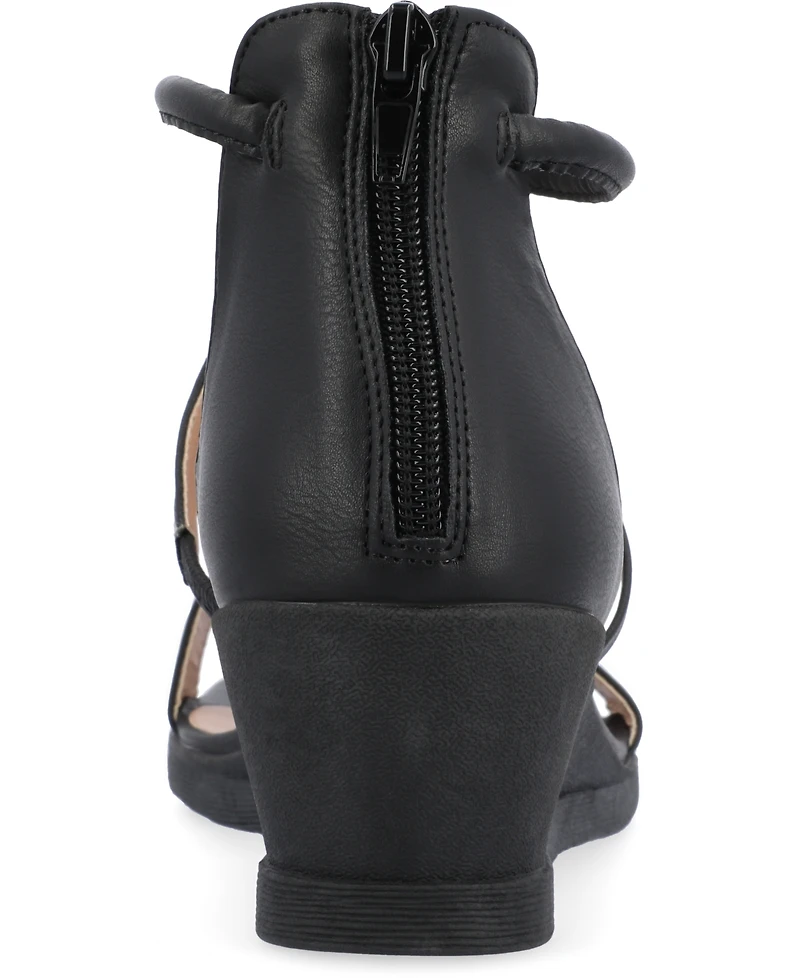 Journee Collection Women's Trayle Wedge Sandals