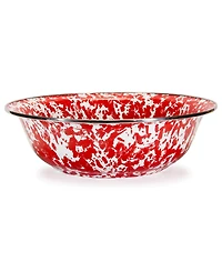 Golden Rabbit Swirl Enamelware Collection 4 Quart Serving Bowl