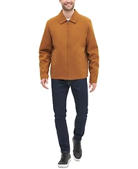 Tommy Hilfiger Men's Classic Front-Zip Filled Micro-Twill Jacket