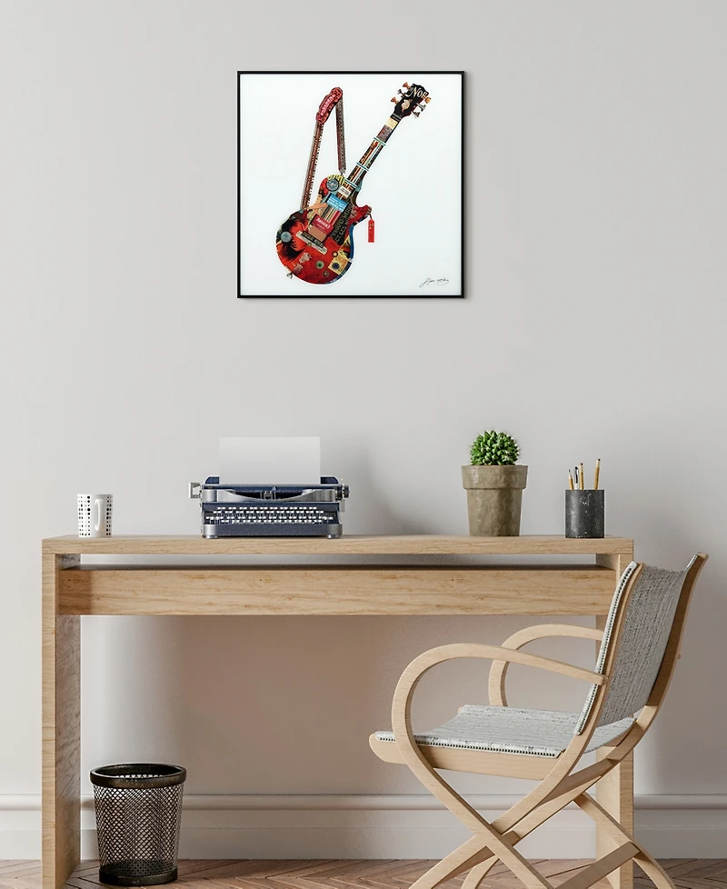 Empire Art Direct Reverse Printed Art Glass and Anodized Aluminum Frame Wall Art
