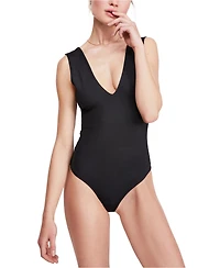 Free People Keep It Sleek Low-Back Bodysuit