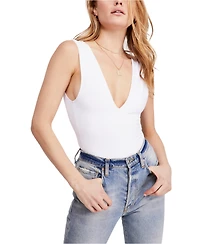 Free People Keep It Sleek Low-Back Bodysuit