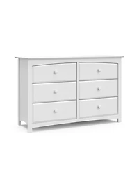 Storkcraft Kenton 6 Drawer Bedroom or Kids Nursery Dresser - Overmax