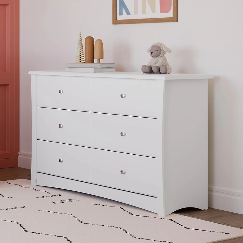 Storkcraft Crescent 6 Drawer Double Dresser