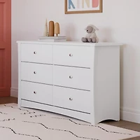Storkcraft Crescent 6 Drawer Double Dresser