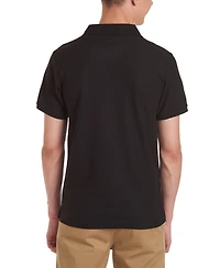 Nautica Young Men Uniform Short Sleeve Double Pique Polo