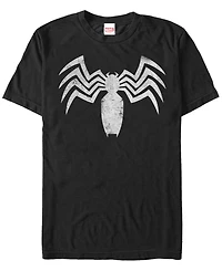 Marvel Men's Venom Distressed Chest Logo Short Sleeve T-Shirt