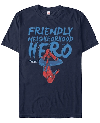 Marvel Men's Spider-Man Homecoming Friendly Neighborhood Hero Short Sleeve T-Shirt