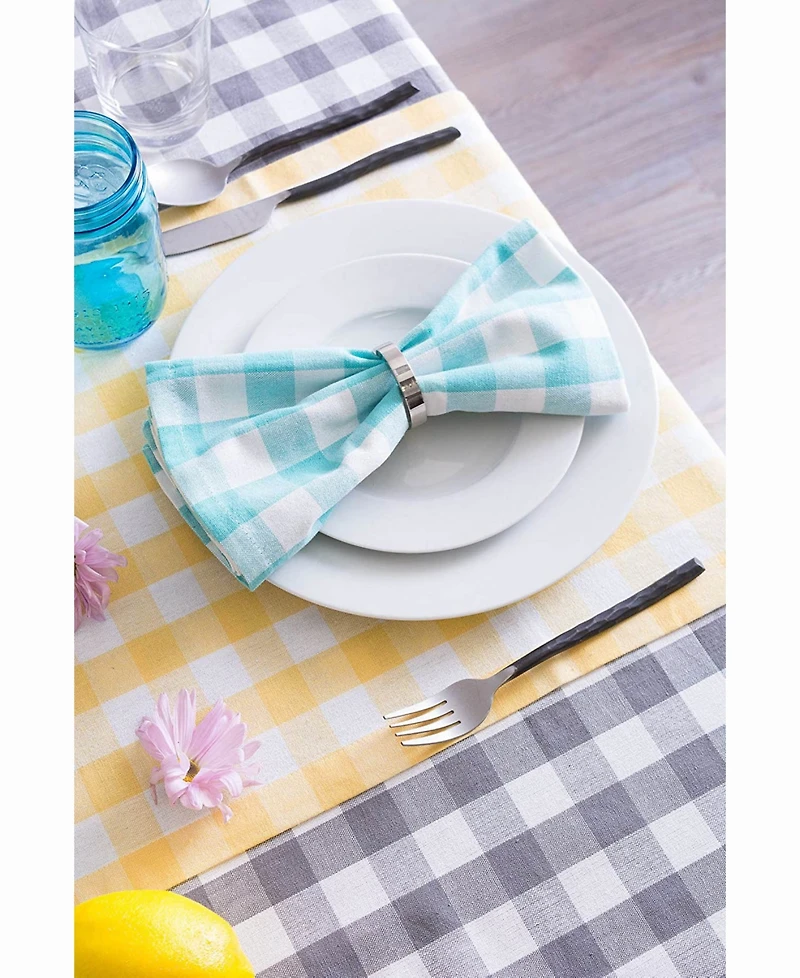 Design Imports Checkers Table Cloth 70" Round