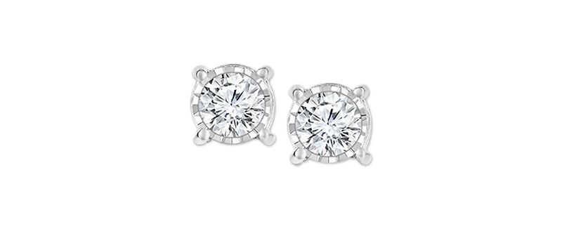 Trumiracle Diamond Stud Earrings (1 ct. t.w.) 14k White, Yellow or Rose Gold
