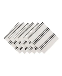 Design Imports Zig Dobby Stripe Napkin Set of 6