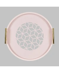 Kate and Laurel Caspen Round Decorative Tray - 15.5" x