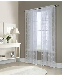 Habitat Mona Lisa Jacquard Lace Tailored Sheer Panel