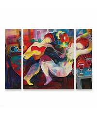 Jessica Acunda Noche de amor Multi Panel Art Set Large 3 Piece - 36.5" x 48"
