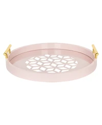 Kate and Laurel Caspen Round Decorative Tray - 15.5" x