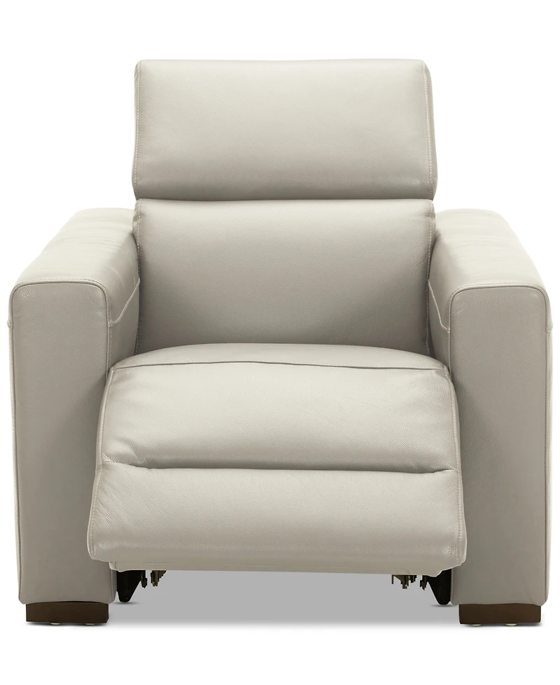 Nevio 39" Leather Power Recliner with Rachet Headrest