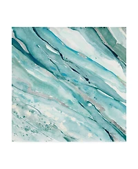 Albena Hristova Silver Springs I Blue Green Canvas Art - 27" x 33"