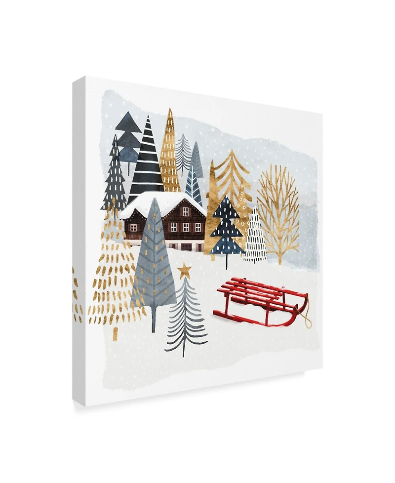 Victoria Borges Christmas Chalet Ii Canvas Art - 15" x 20"