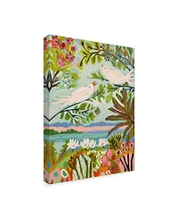 Karen Fields Birds in the Garden I Canvas Art - 20" x 25"