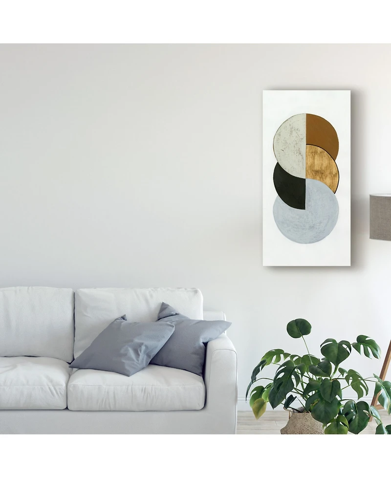 Grace Popp Stacked Coins I Canvas Art - 15" x 20"