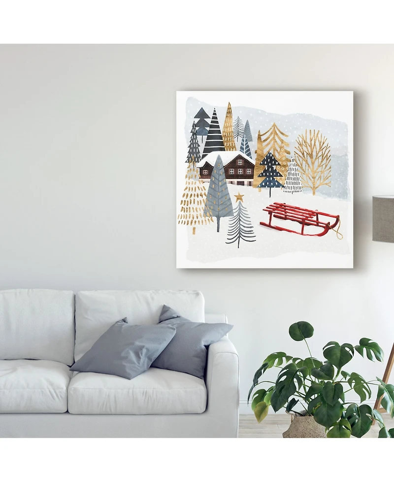 Victoria Borges Christmas Chalet Ii Canvas Art - 15" x 20"