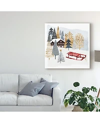 Victoria Borges Christmas Chalet Ii Canvas Art - 15" x 20"