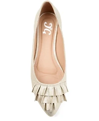 Journee Collection Women's Judy Ruffled Ballet Flats