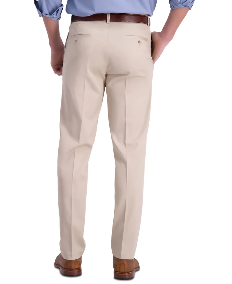 Haggar Men's Iron Free Premium Khaki Straight-Fit Flat-Front Pant