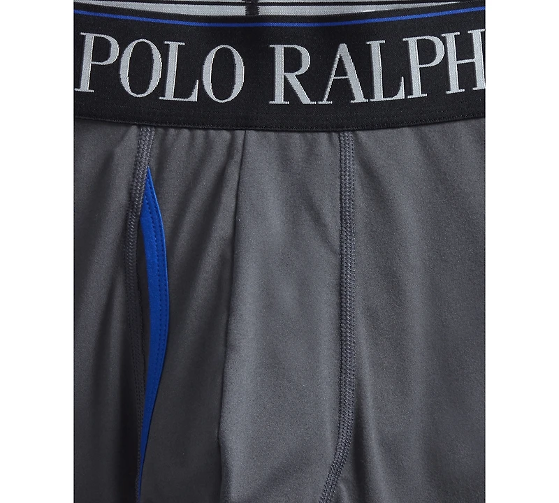 Polo Ralph Lauren Men's 3-Pack 4-d Flex Cool Microfiber Boxer Briefs