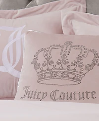 Juicy Couture Velvet Novelty Decorative Pillow, 20" x