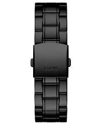 Guess Men's Diamond-Accent Black Stainless Steel Bracelet Watch 44mm