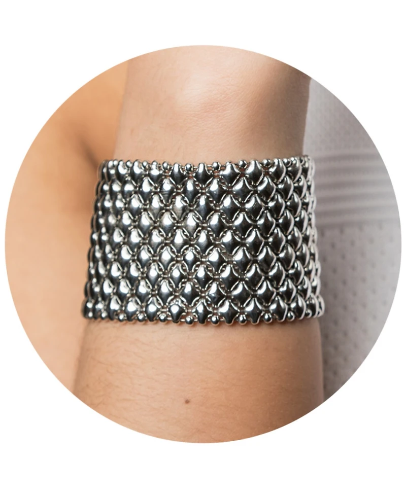 Sg Liquid Metal B Silver Mesh Bracelet 7", 7 1/2" or 8"