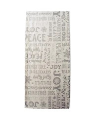 Design Imports Christmas Collage Table Runner