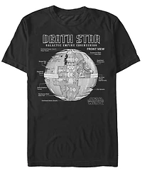 Star Wars Men's Classic Death Star Galactic Engineering Short Sleeve T-Shirt
