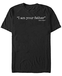 Star Wars Men's Classic I Am Your Father Darth Vader Quote Short Sleeve T-Shirt