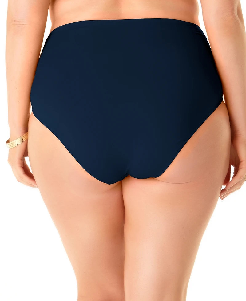 Anne Cole Plus High-Waist Bikini Bottoms