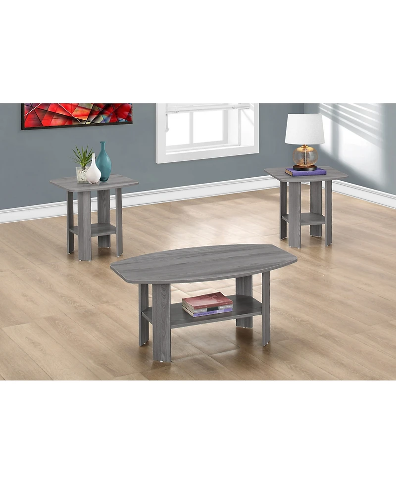 Monarch Specialties 3 Piece Table Set