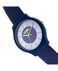 Crayo Unisex Trinity Blue Leatherette Strap Watch 36mm