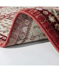Lauren Ralph Lauren Ariel Lrl1255c Red Beige Area Rug